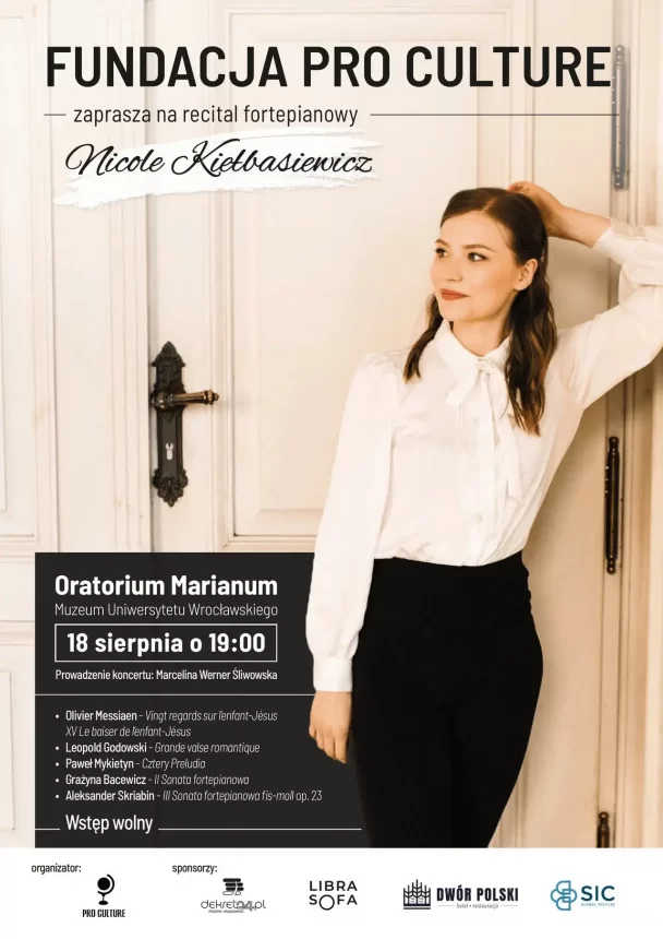 Recital fortepianowy Nicole Kiełbasiewicz